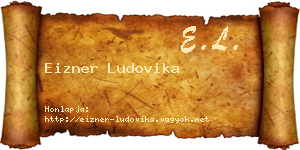 Eizner Ludovika névjegykártya
